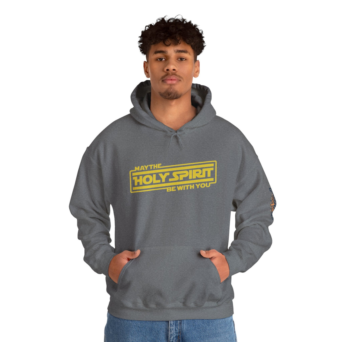 May the Holy Spirit Be With You Hoodie - Christian Star Wars Parody Hoodie Printify