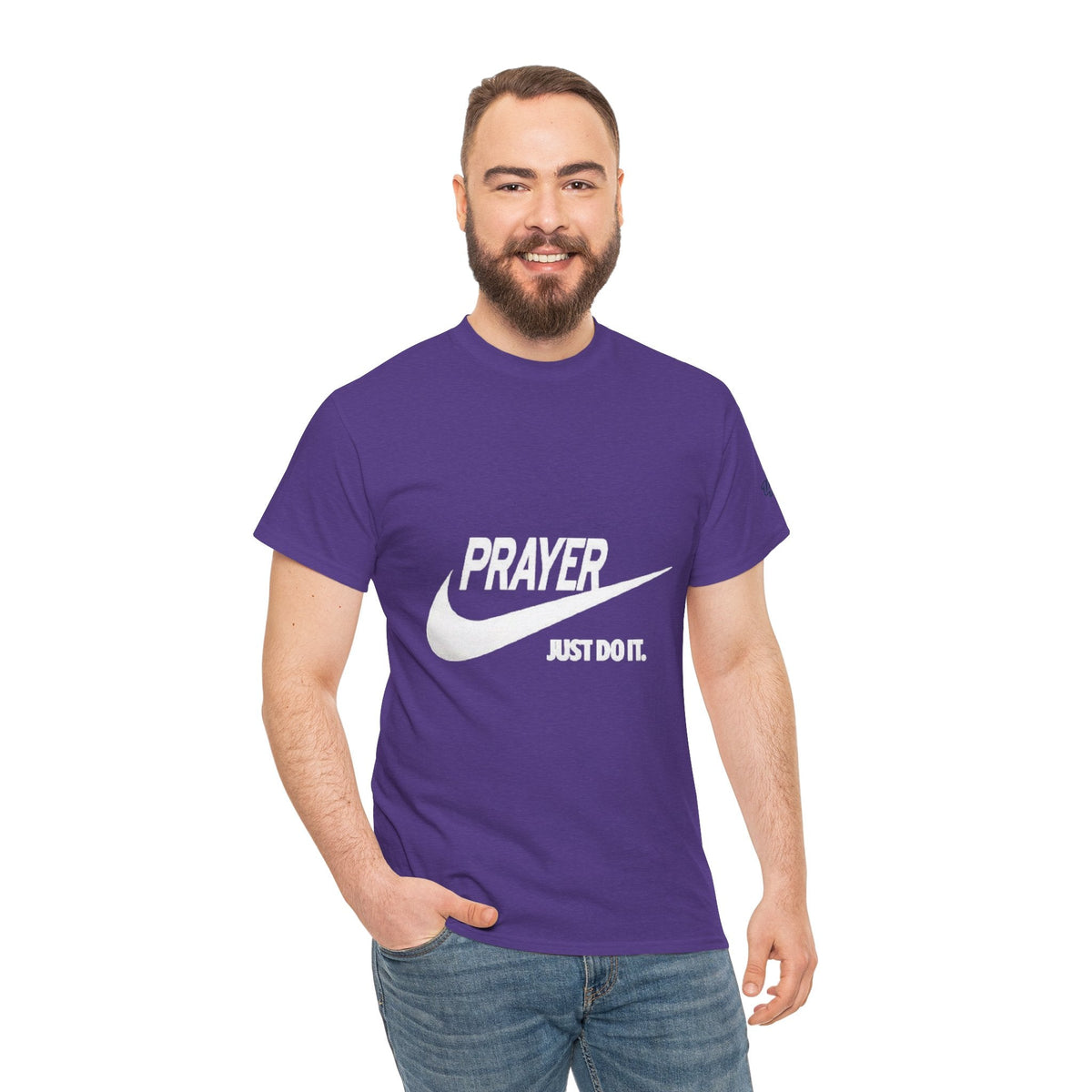 Prayer Just Do It T-shirt - Funny Christian Nike Parody T-shirt - Faith Gear Printify