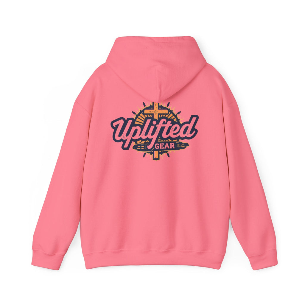 Uplifted Gear Christian Hoodie – Bold Logo Faith Hoodie for Inspired Living Printify