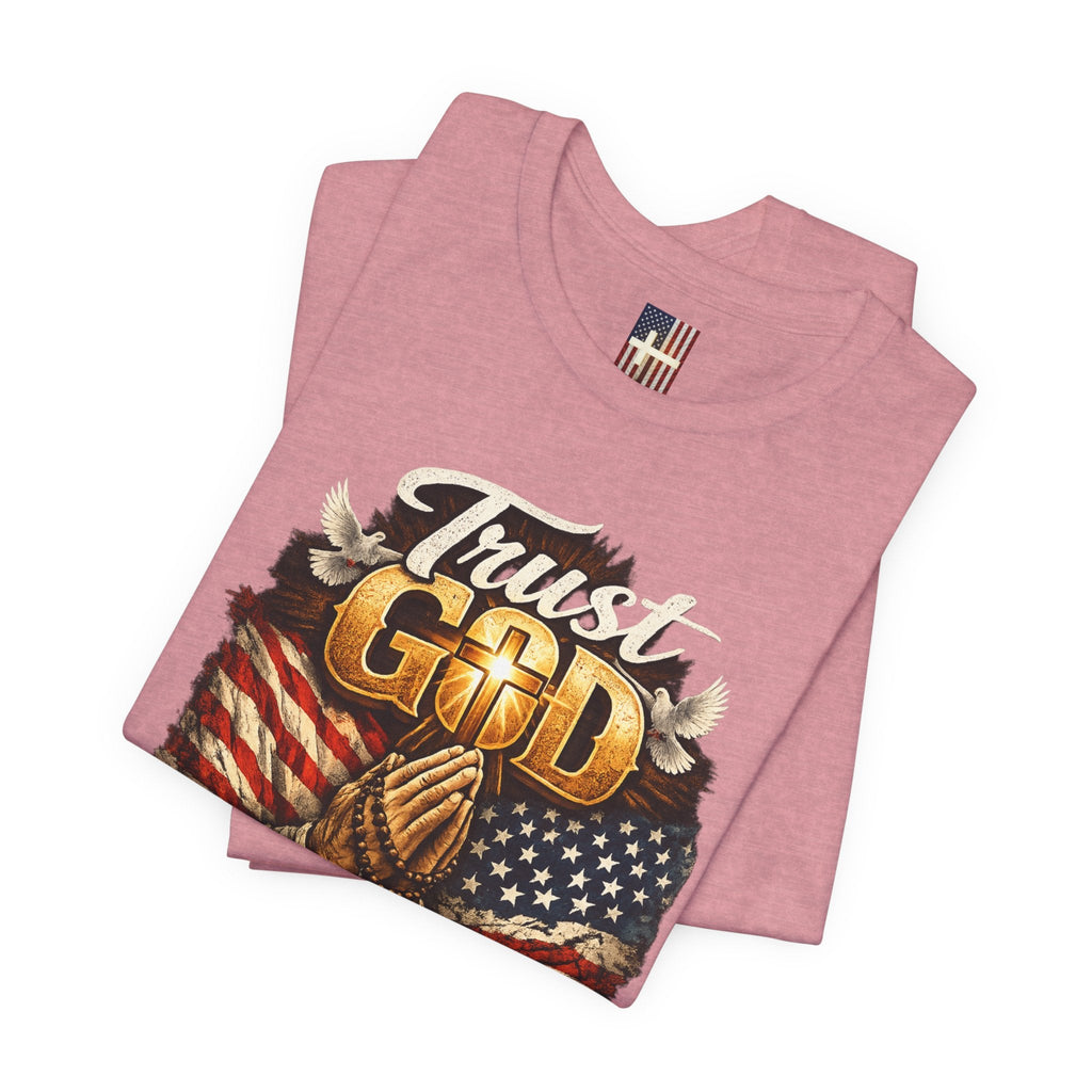 Trust God Not Government T-Shirt — Vintage Patriotic Christian Tee Printify