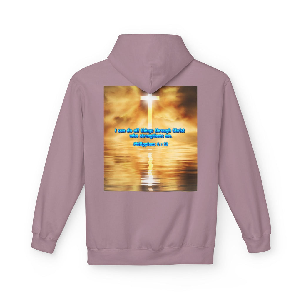 Hoodie - Philippians 4 : 13 Bible Verse Religious Design Printify