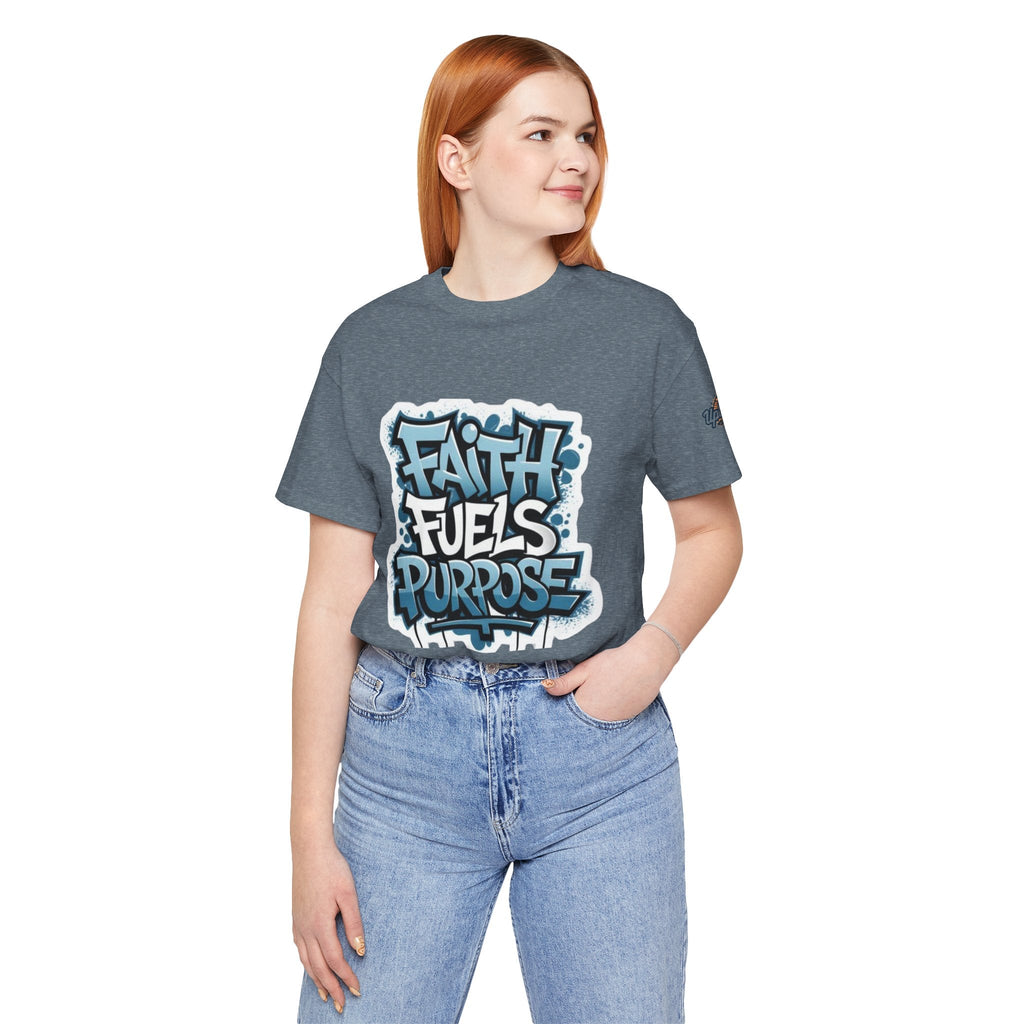 Faith Fuels Purpose T-shirt – Inspirational Christian T-shirt for Divine Drive & Unstoppable Belief Printify