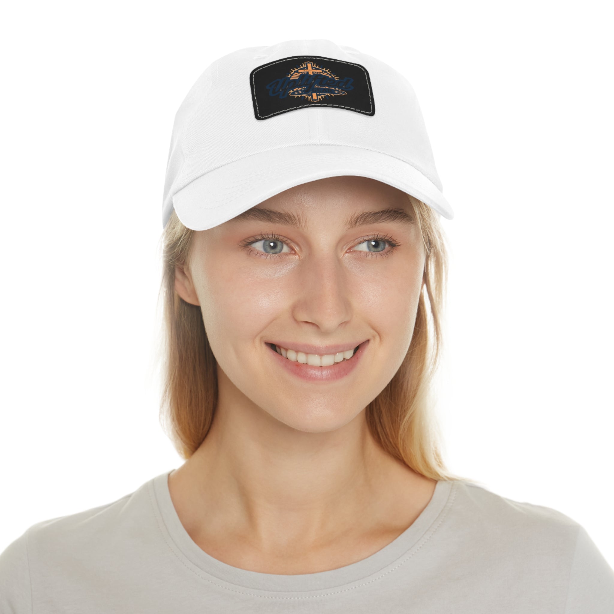 Uplifted Gear Dad Hat Christian Brand Rectangle Printify