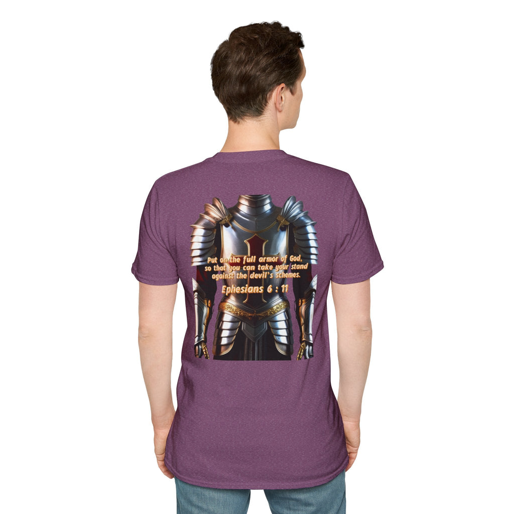 Religious Graphic Armor Of God Design - Unisex Softstyle T-Shirt Printify