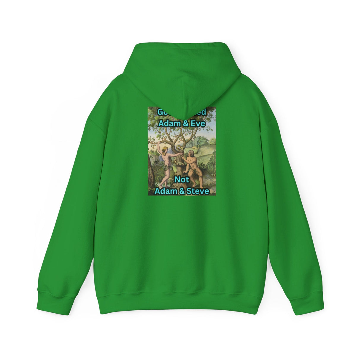 God Created Adam and Eve Hoodie – Biblical Truth Christian Hoodie for Unshakable Faith Printify