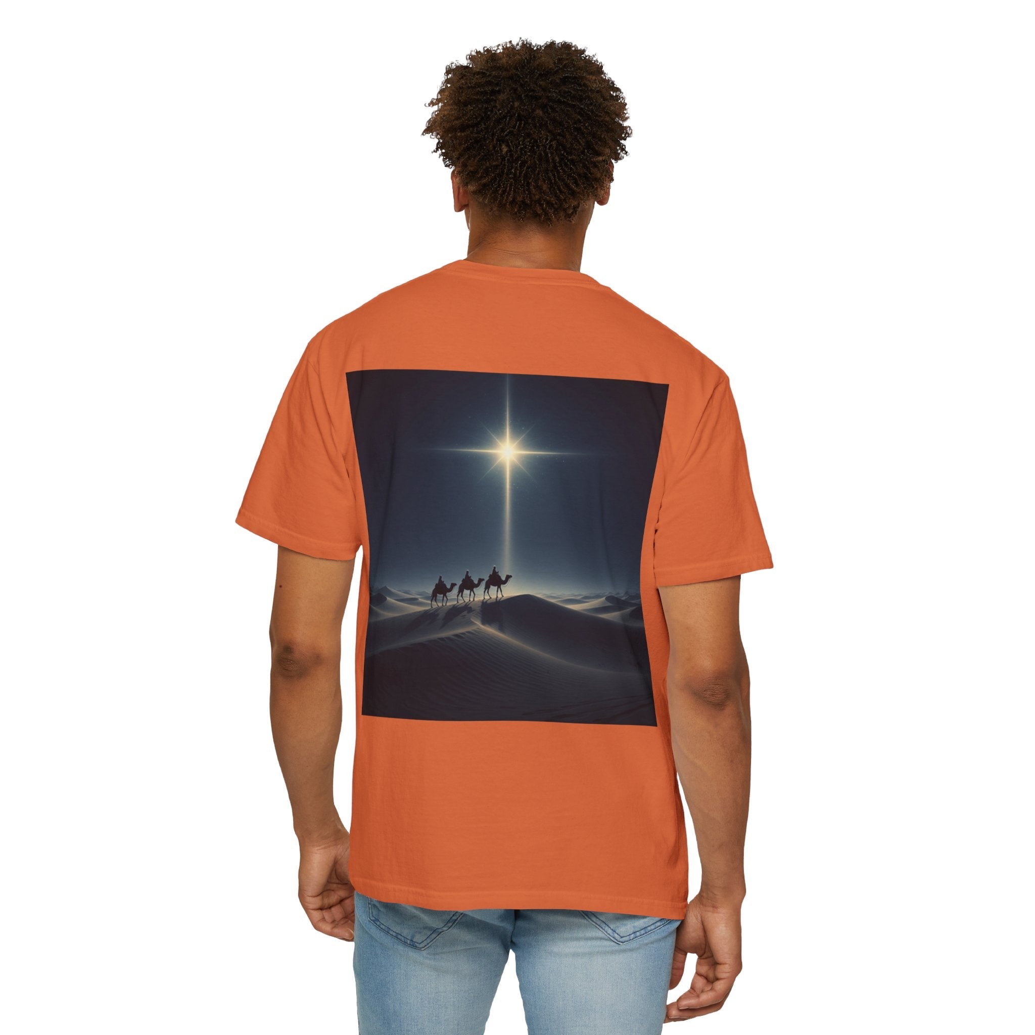 3 Wise Men T-shirt – Magi Camels Nativity Journey Christian Christmas T-shirt for Epiphany Faith & Holy Night Printify