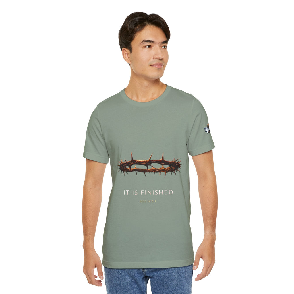 It Is Finished Crown of Thorns Tee — Christian John 19:30 Faith Shirt Printify