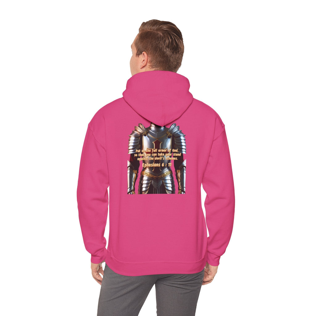 Religious Graphic Armor Of God Design - Unisex Heavy Blend™ Hooded Sweatshirt Printify