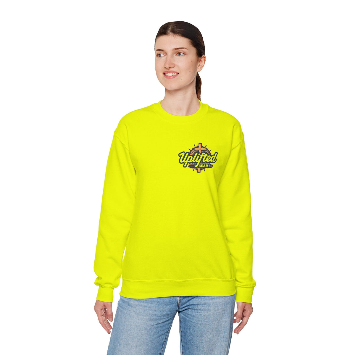 Religious Graphic Armor Of God Design - Unisex Heavy Blend™ Crewneck Sweatshirt Printify
