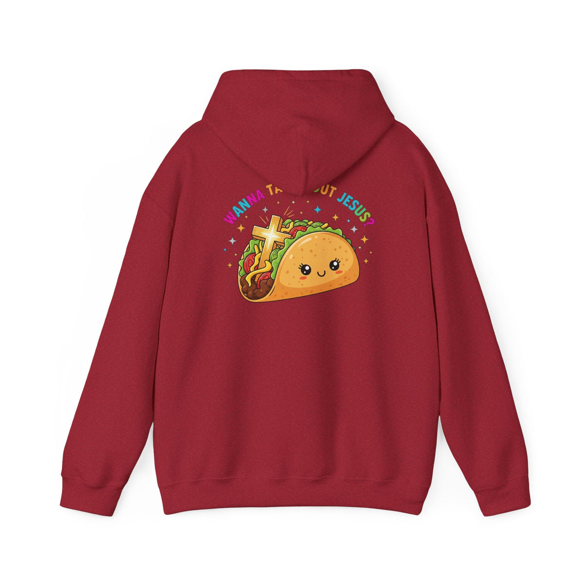Wanna Taco 'Bout Hoodie – Cozy Christian Pun Hoodie for Faith & Fun Printify