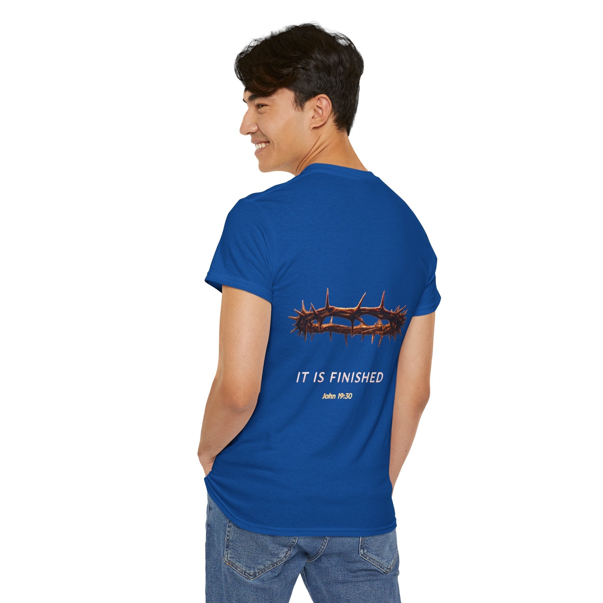 It Is Finished Crown of Thorns Tee — Christian John 19:30 Faith Shirt Printify