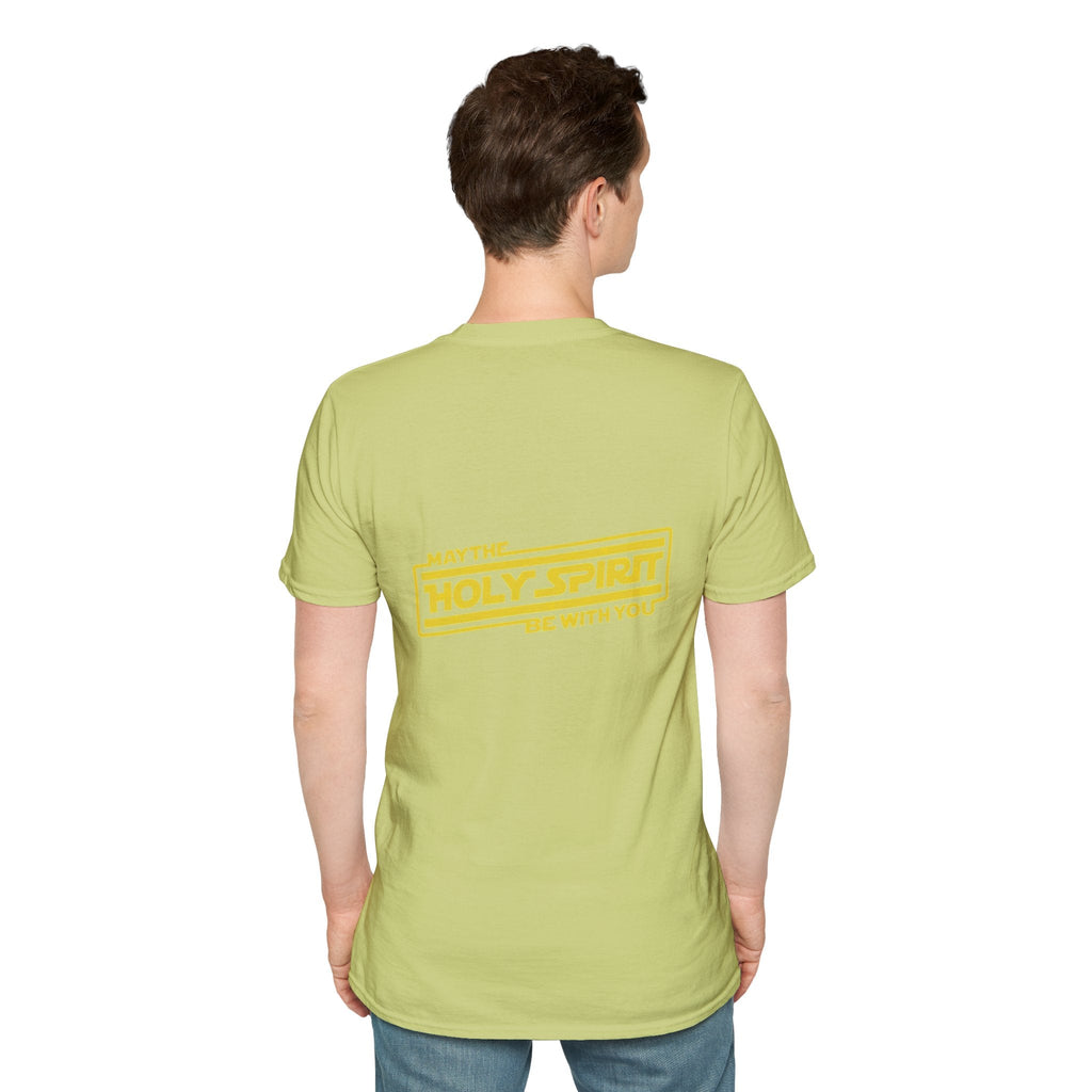 May the Holy Spirit Be With You T-shirt - Christian Star Wars Parody T-shirt Printify