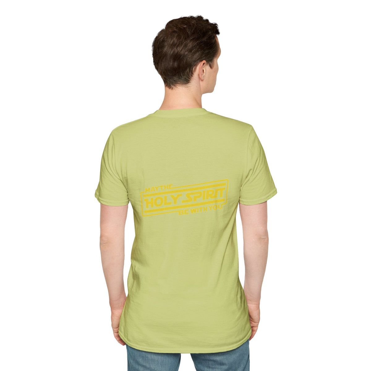 May the Holy Spirit Be With You T-shirt - Christian Star Wars Parody T-shirt Printify