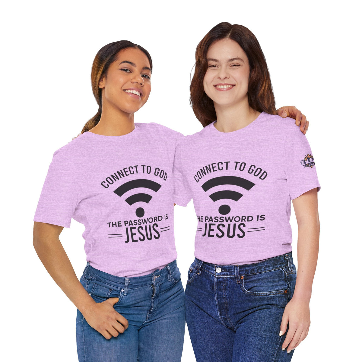 Connect to God T-shirt - WIFI Password is Jesus - Funny Christian Faith T-shirt Printify