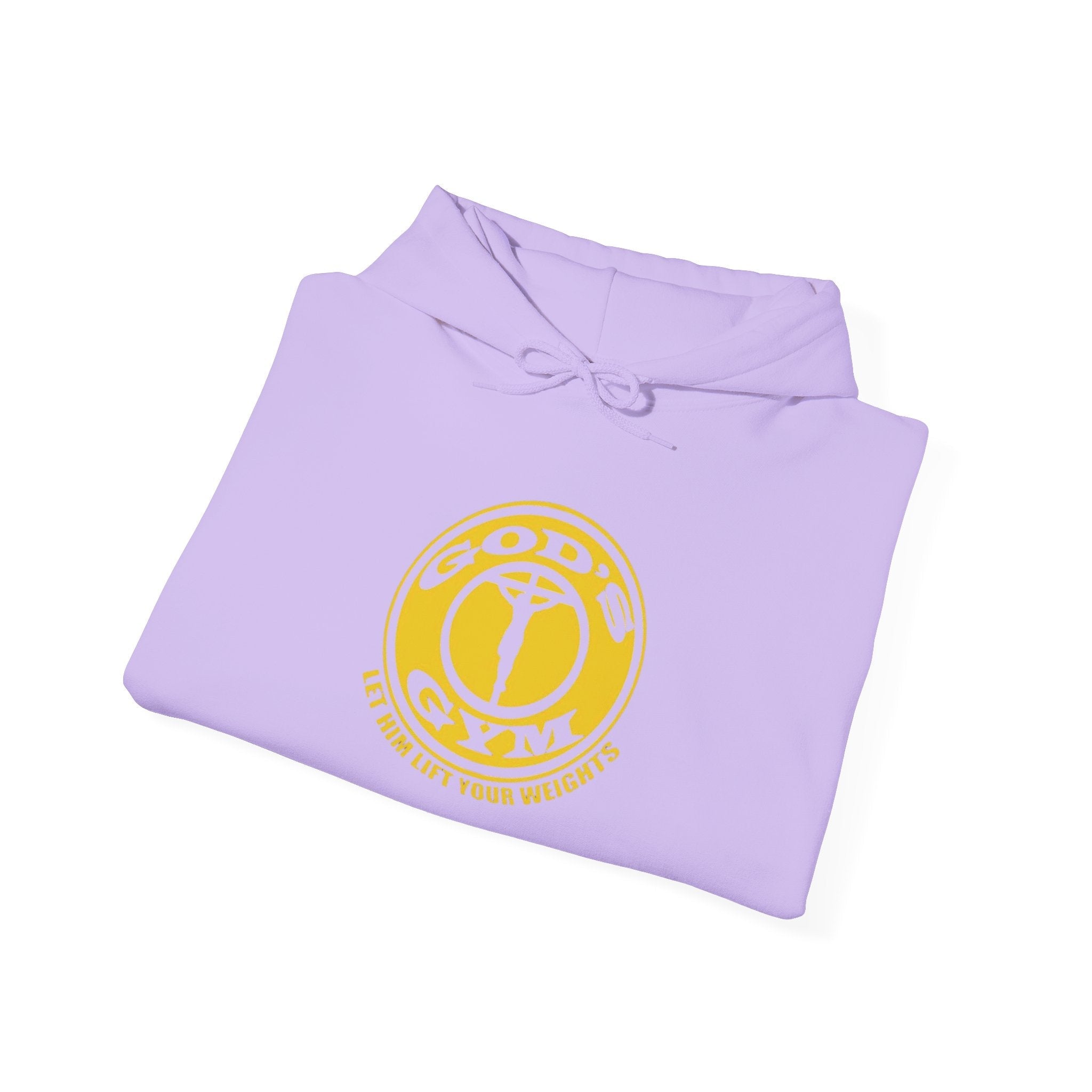 God's Gym Hoodie — "Let Him Lift Your Weights" Christian Fitness Hoodie Printify