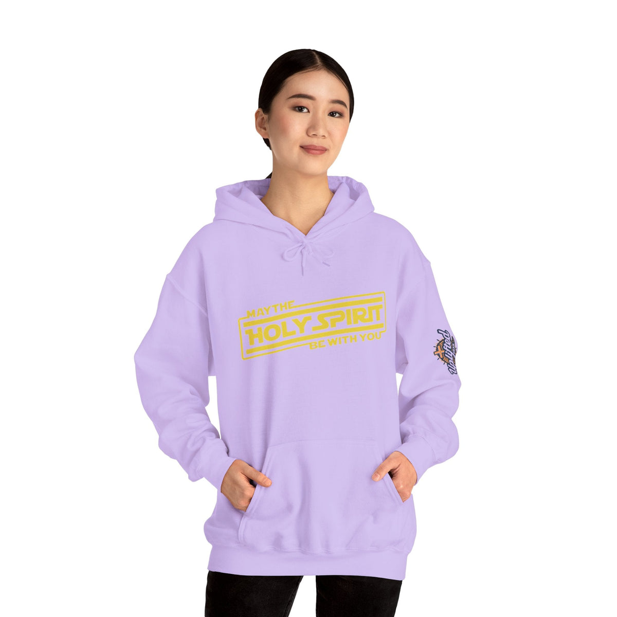 May the Holy Spirit Be With You Hoodie - Christian Star Wars Parody Hoodie Printify