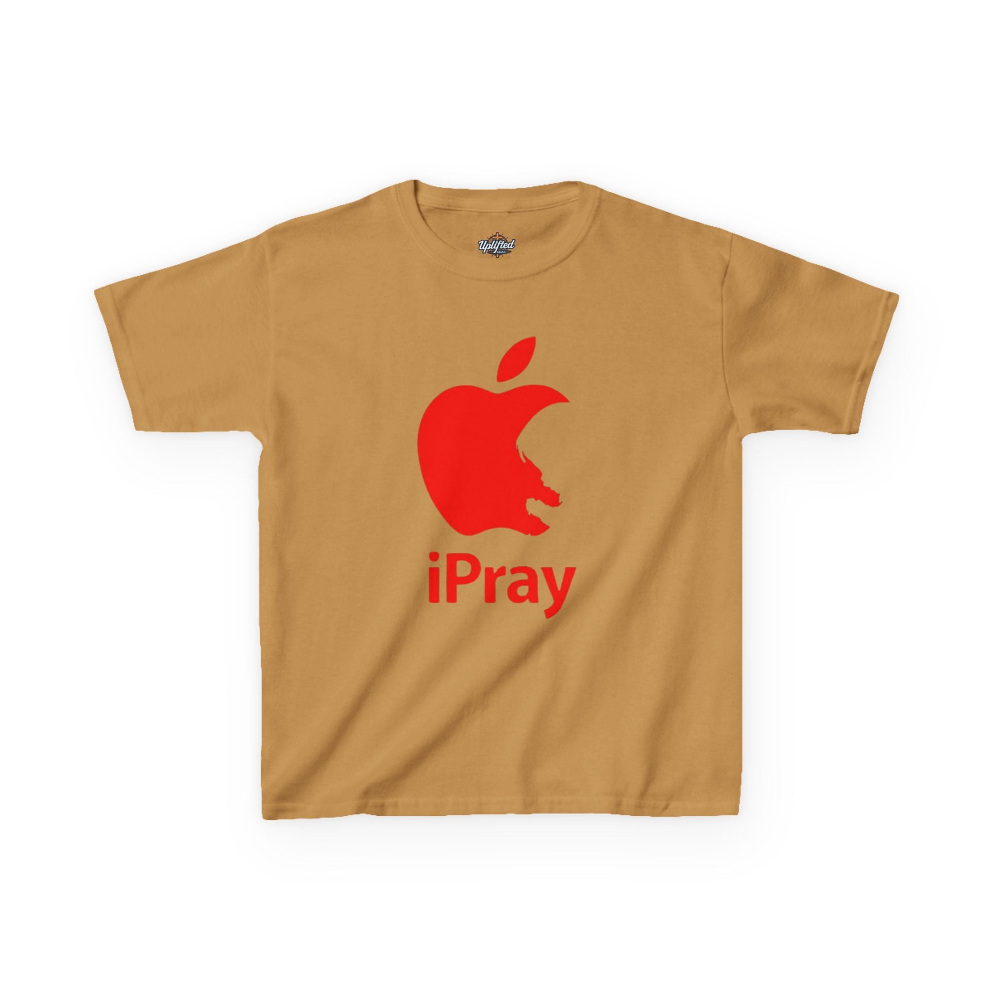 Kids Graphic Tee — Red iPray Logo Prayer Shirt for Children Printify