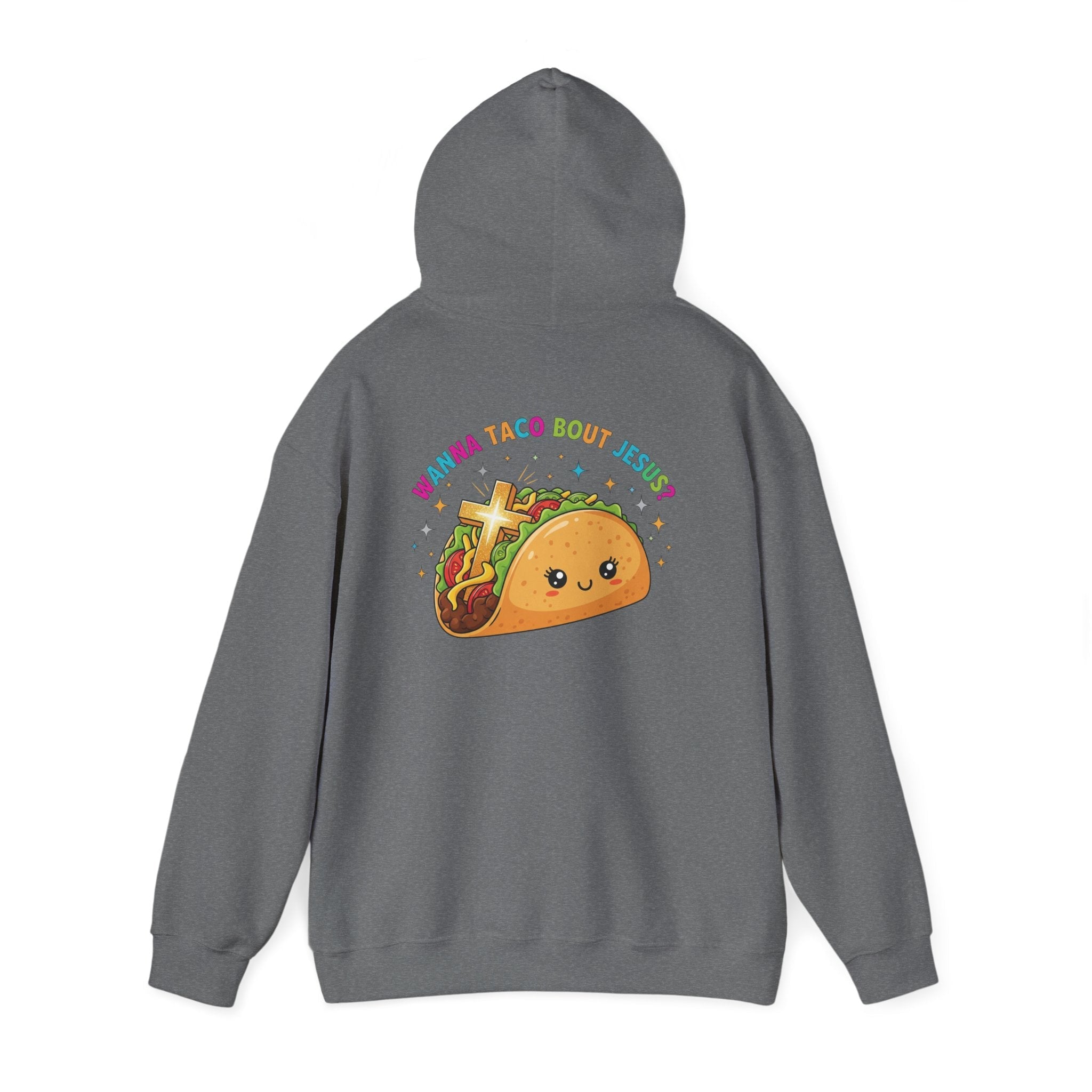 Wanna Taco 'Bout Hoodie – Cozy Christian Pun Hoodie for Faith & Fun Printify