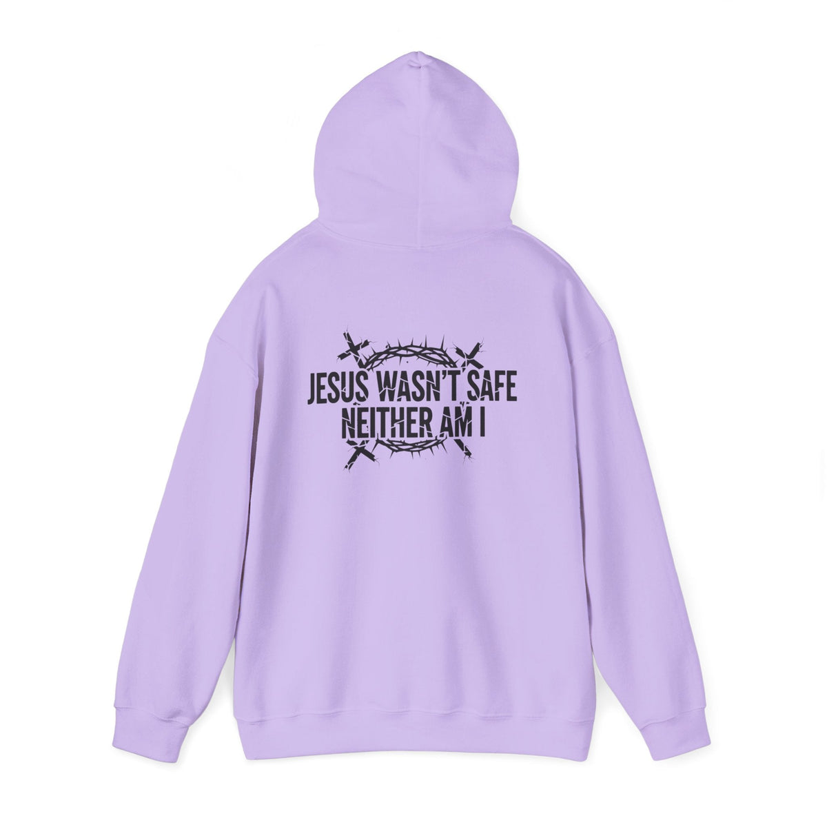 ⚡ Jesus Wasn’t Safe – Neither Am I | Bold Christian Hoodie | Storm-Walking Faith Tee | Minimalist Black & White Design | Uplifted Gear Printify
