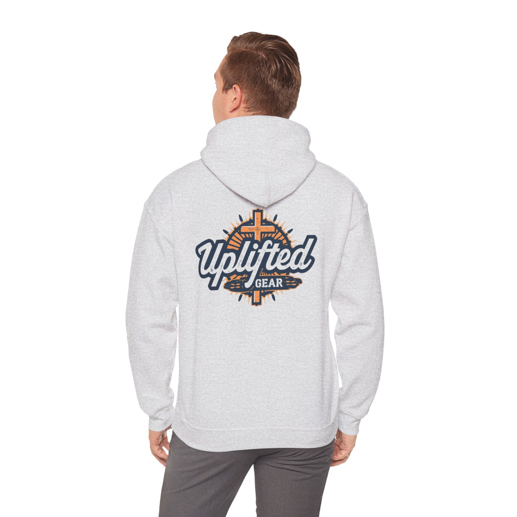 Uplifted Gear Christian Hoodie – Bold Logo Faith Hoodie for Inspired Living Printify