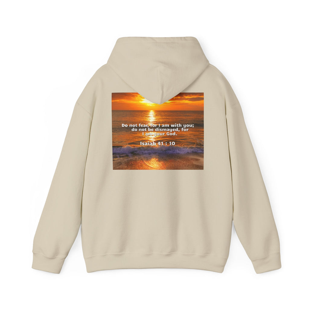 Bible Verse Unisex Heavy Blend™ Hooded Sweatshirt - Isaiah 41 : 10 Printify