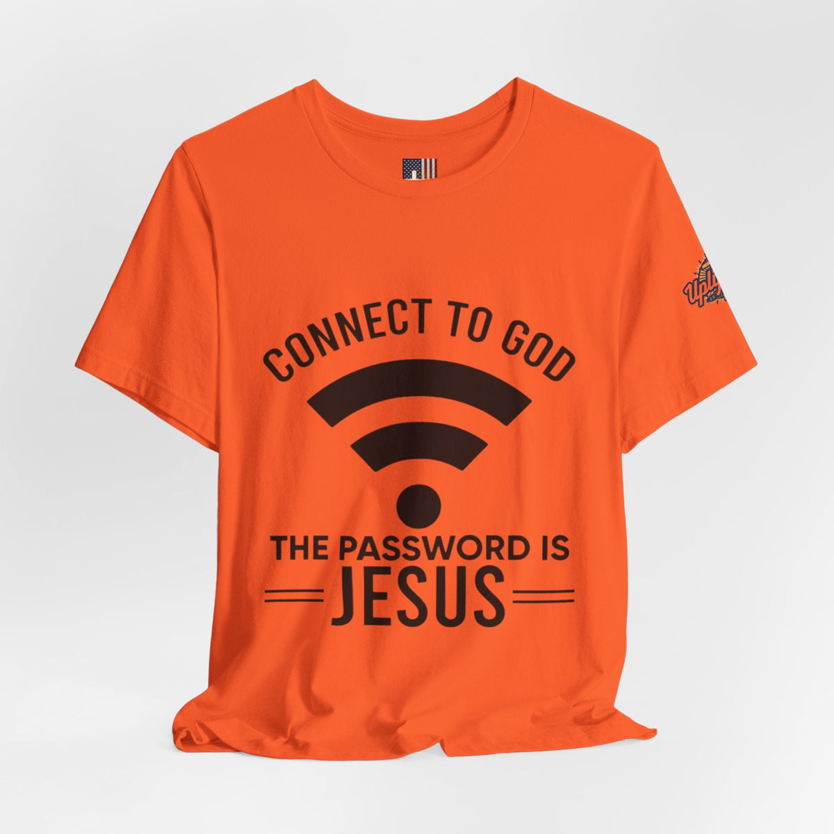 Connect to God T-shirt - WIFI Password is Jesus - Funny Christian Faith T-shirt Printify
