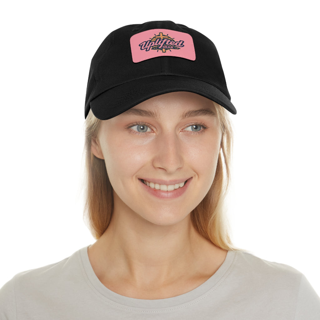 Uplifted Gear Dad Hat Christian Brand Rectangle Printify