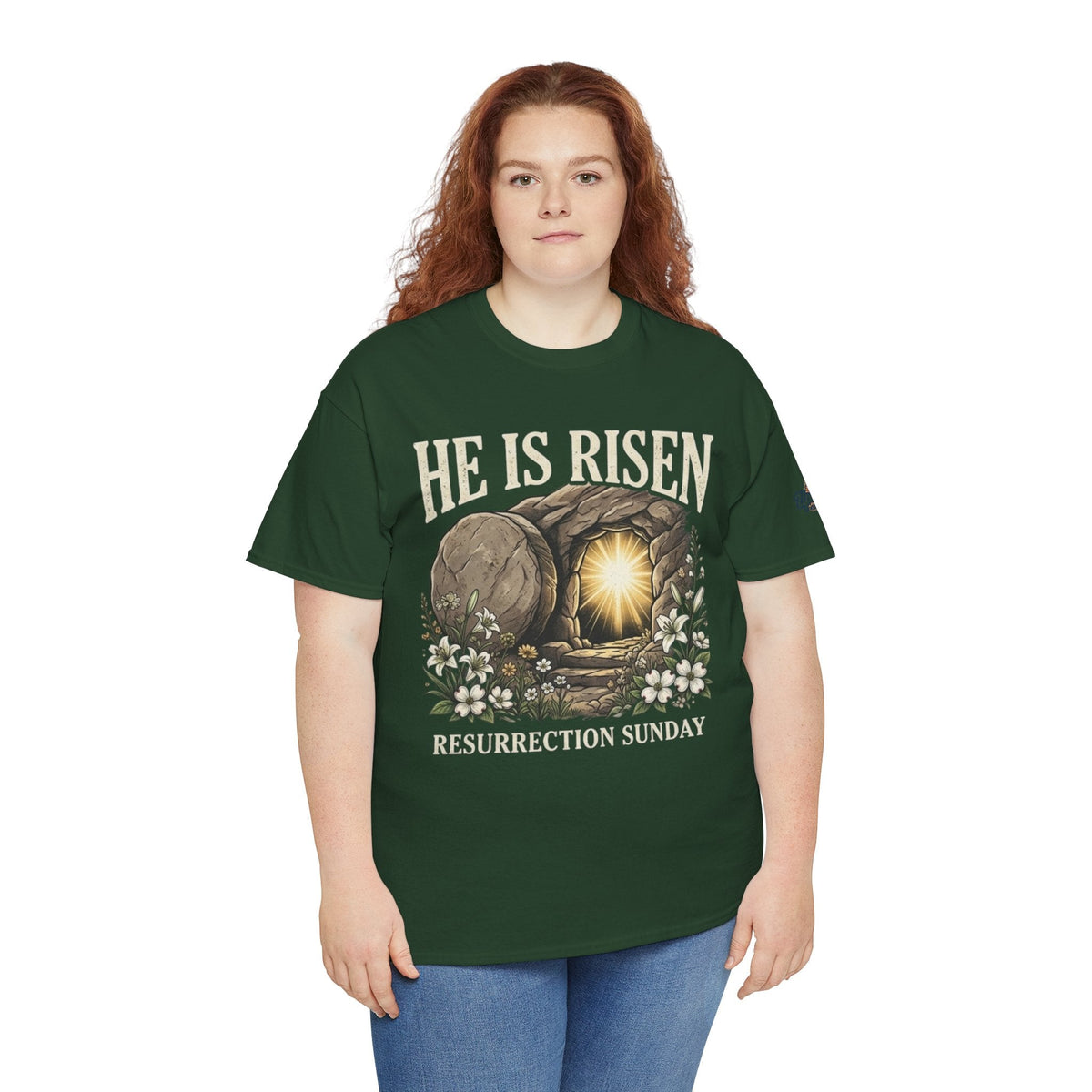 He Is Risen T-Shirt — Jesus Christ Resurrection Easter Tee Printify