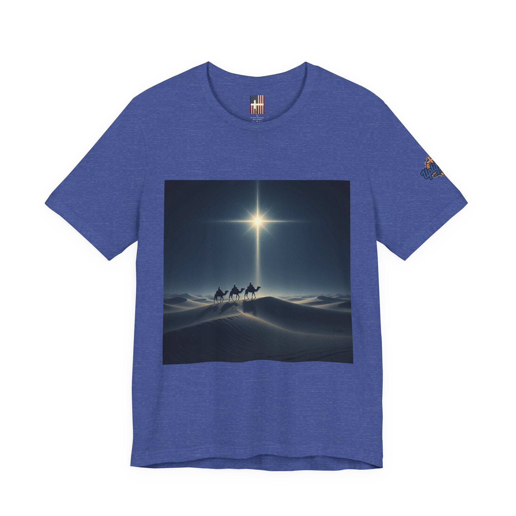 3 Wise Men T-shirt – Magi Camels Nativity Journey Christian Christmas T-shirt for Epiphany Faith & Holy Night Printify
