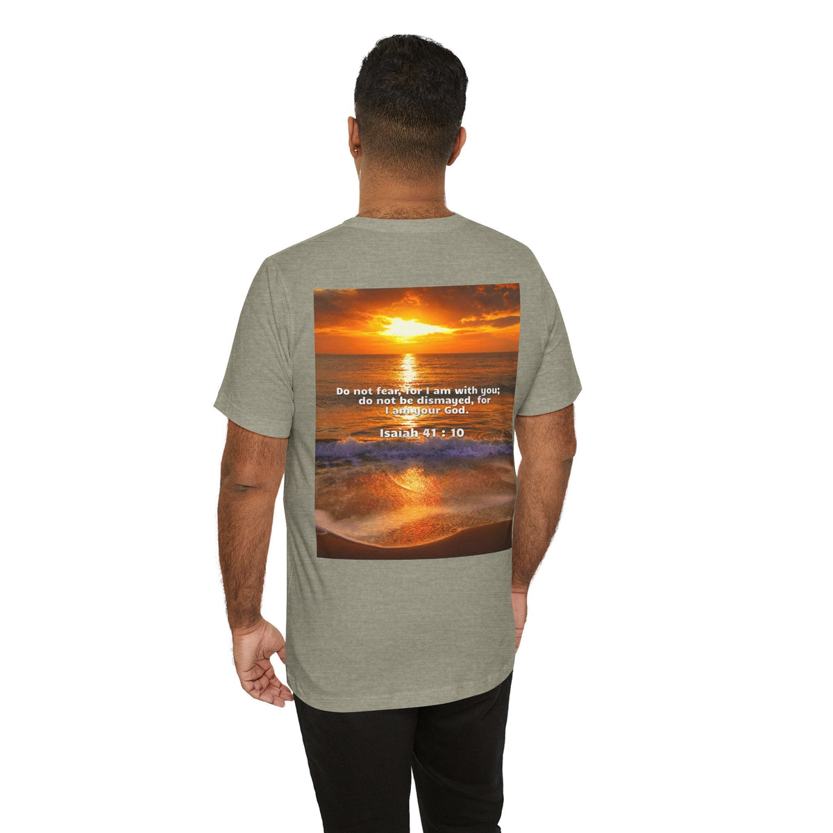 Bible Verse Unisex - Isaiah 41 : 10 Jersey Short Sleeve Tee Printify