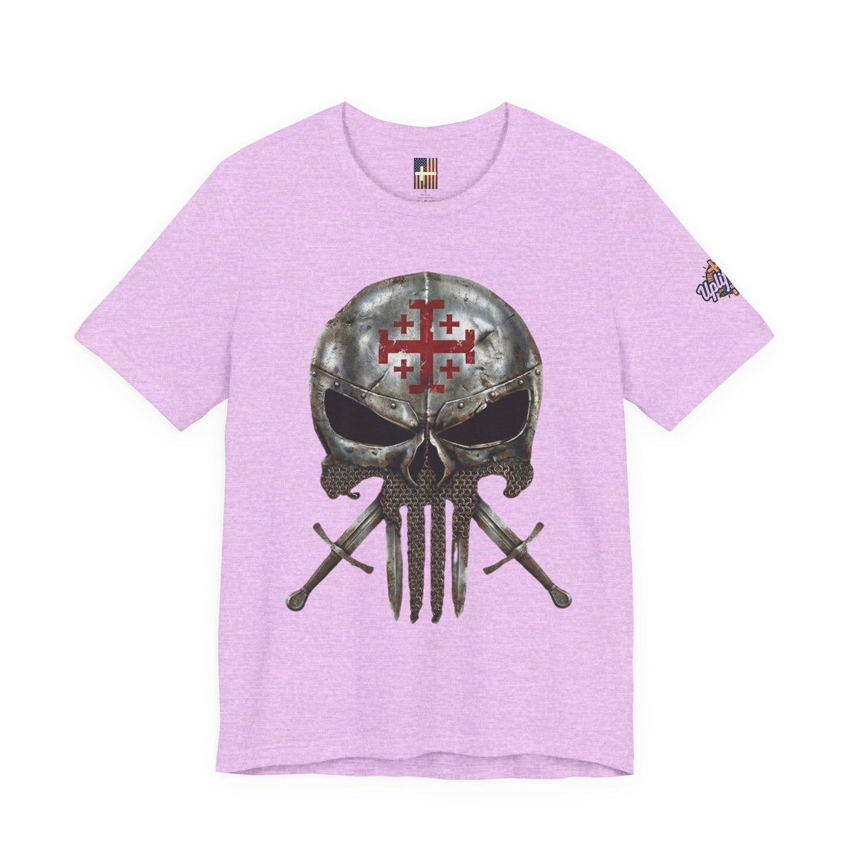 Crusader Knight Christian Skull T-shirt - Warrior Armor of God T-shirt Printify