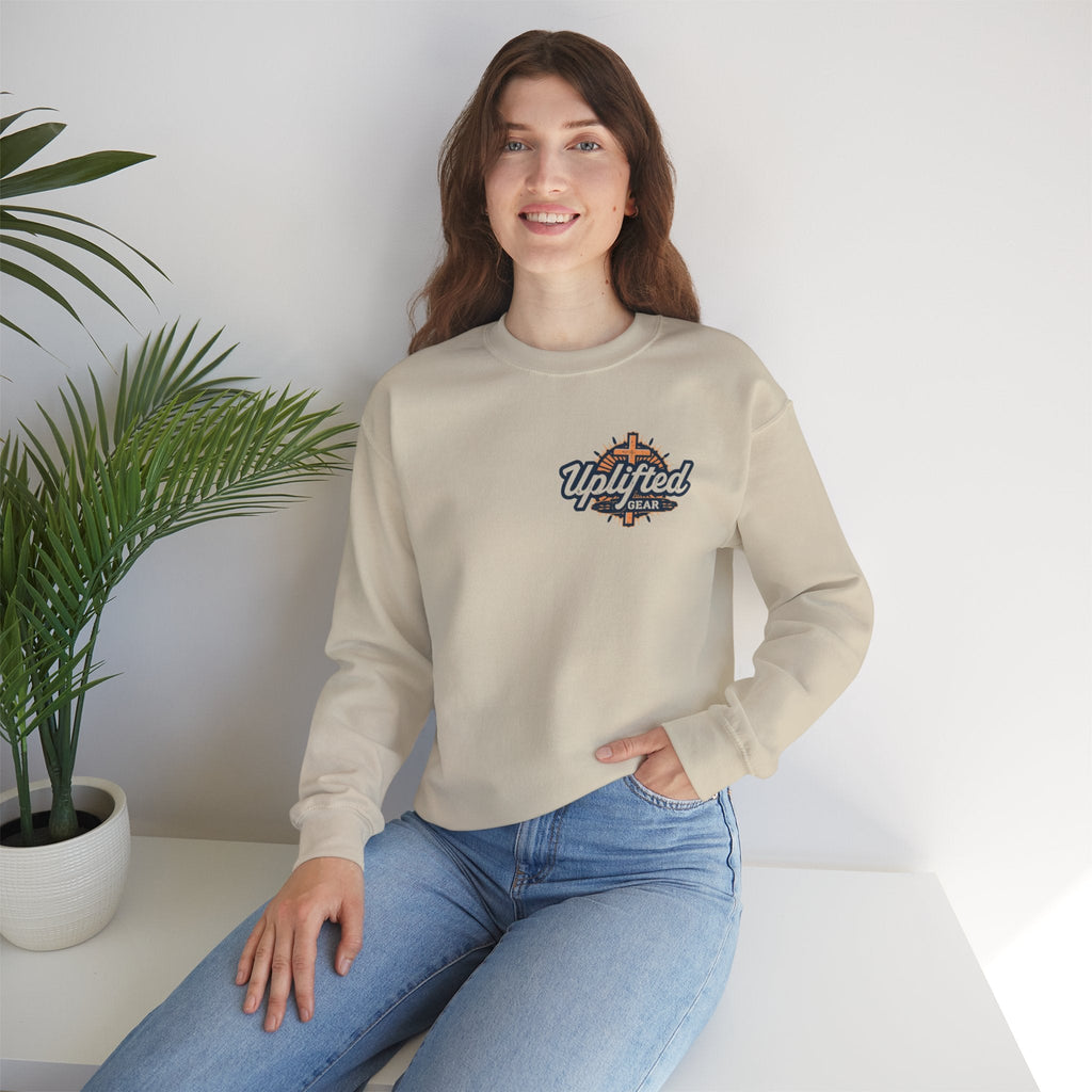 Trust in The Lord Proverbs 3:5-6 Biblical Design Crewneck Sweatshirt Printify