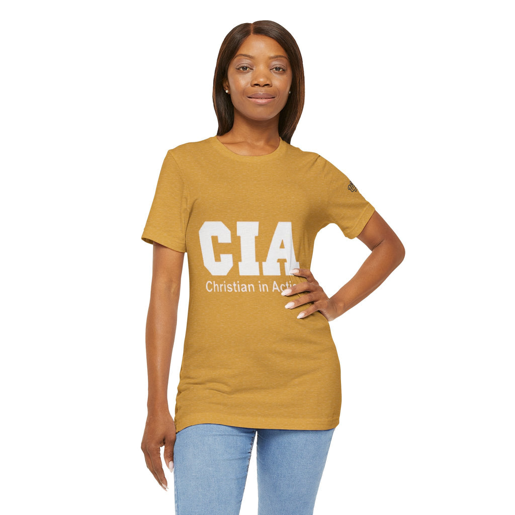 CIA Christian in Action T-shirt - Funny Faith Parody T-shirt - Mission Ready Apparel Printify