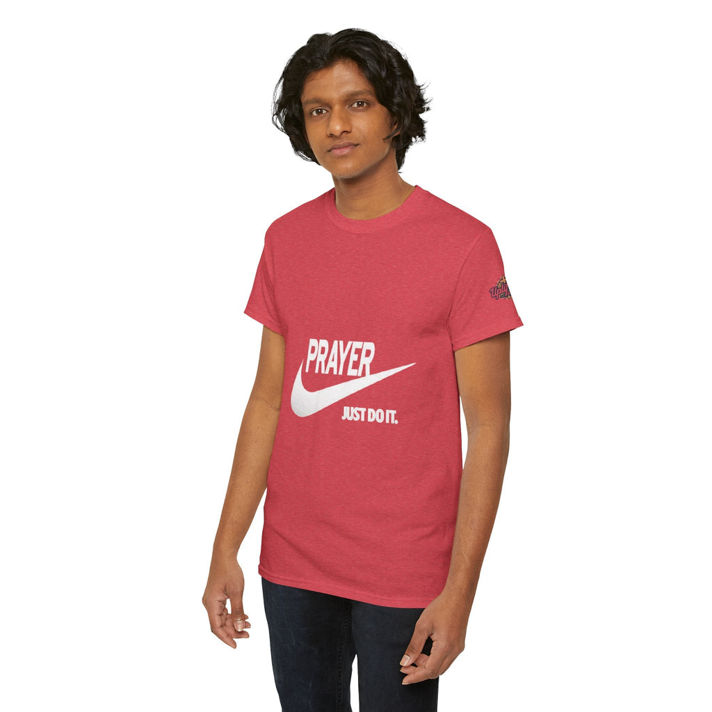 Prayer Just Do It T-shirt - Funny Christian Nike Parody T-shirt - Faith Gear Printify