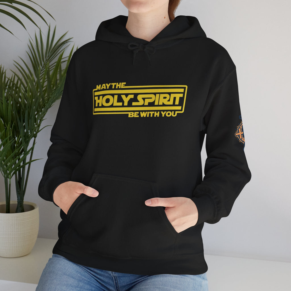 May the Holy Spirit Be With You Hoodie - Christian Star Wars Parody Hoodie Printify