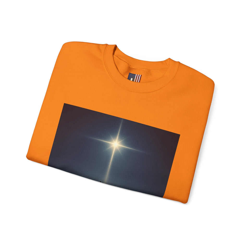 3 Wise Men Sweatshirt – Magi Camels Nativity Journey Christian Christmas Sweatshirt for Epiphany Faith & Holy Night Printify