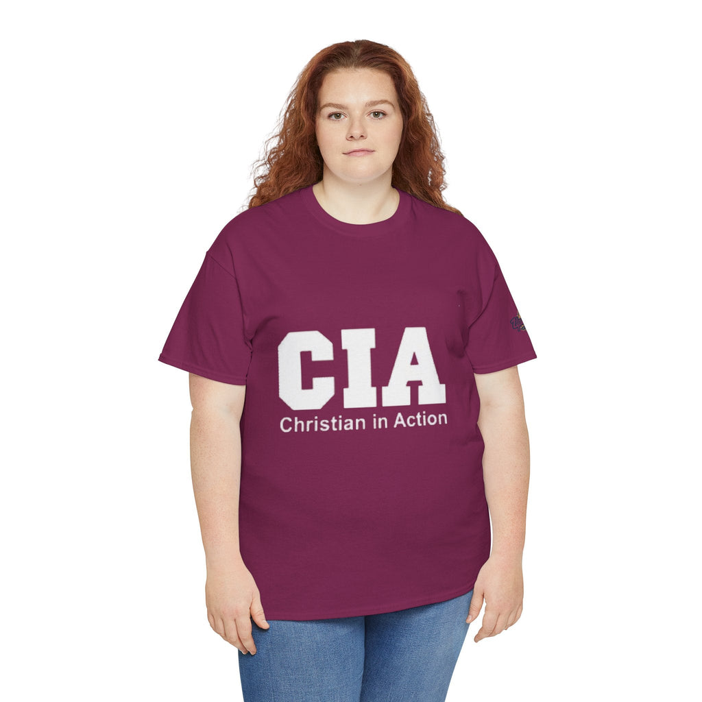 CIA Christian in Action T-shirt - Funny Faith Parody T-shirt - Mission Ready Apparel Printify