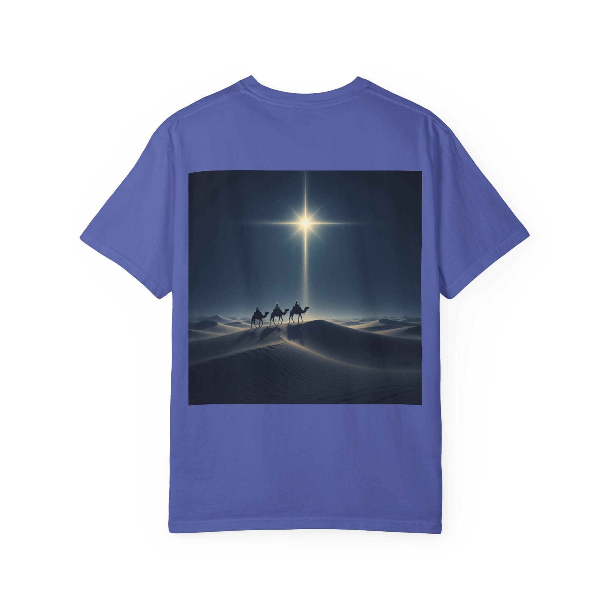 3 Wise Men T-shirt – Magi Camels Nativity Journey Christian Christmas T-shirt for Epiphany Faith & Holy Night Printify