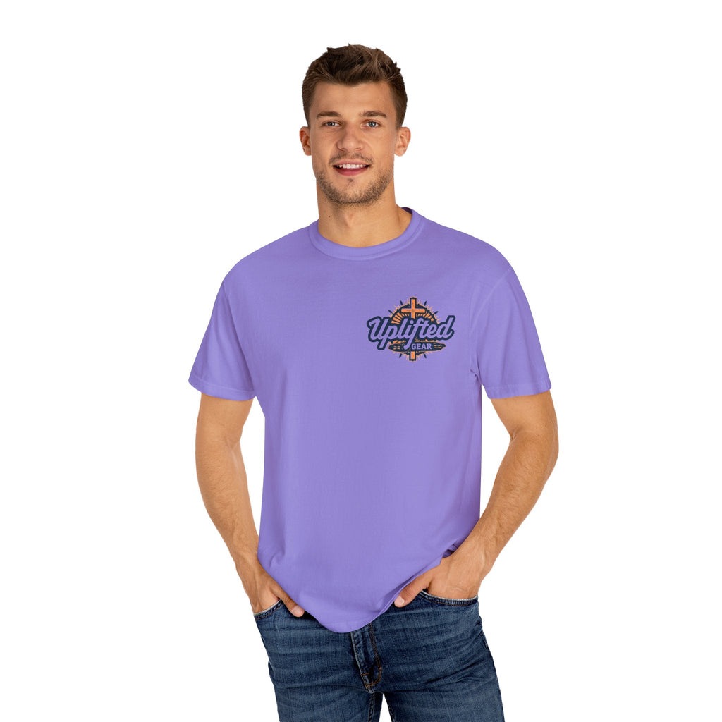 Religious Graphic Tee with Armor Of God Design - Unisex Garment-Dyed T-shirt Printify