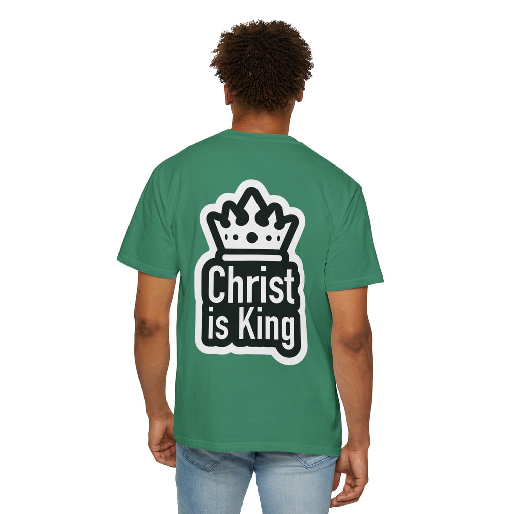 Christ is King T-Shirt – Bold Crown & Cross Christian Tee for Unashamed Faith Printify