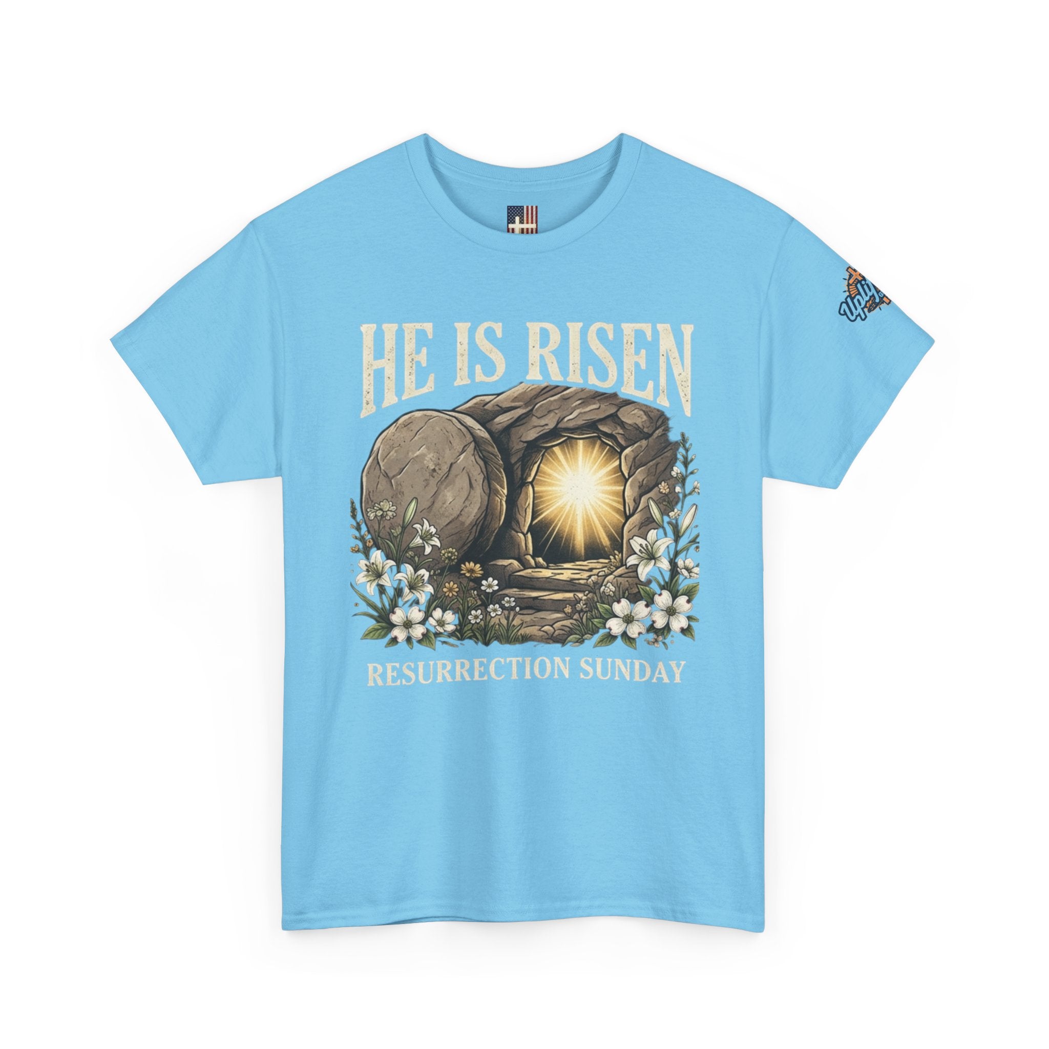 He Is Risen T-Shirt — Jesus Christ Resurrection Easter Tee Printify