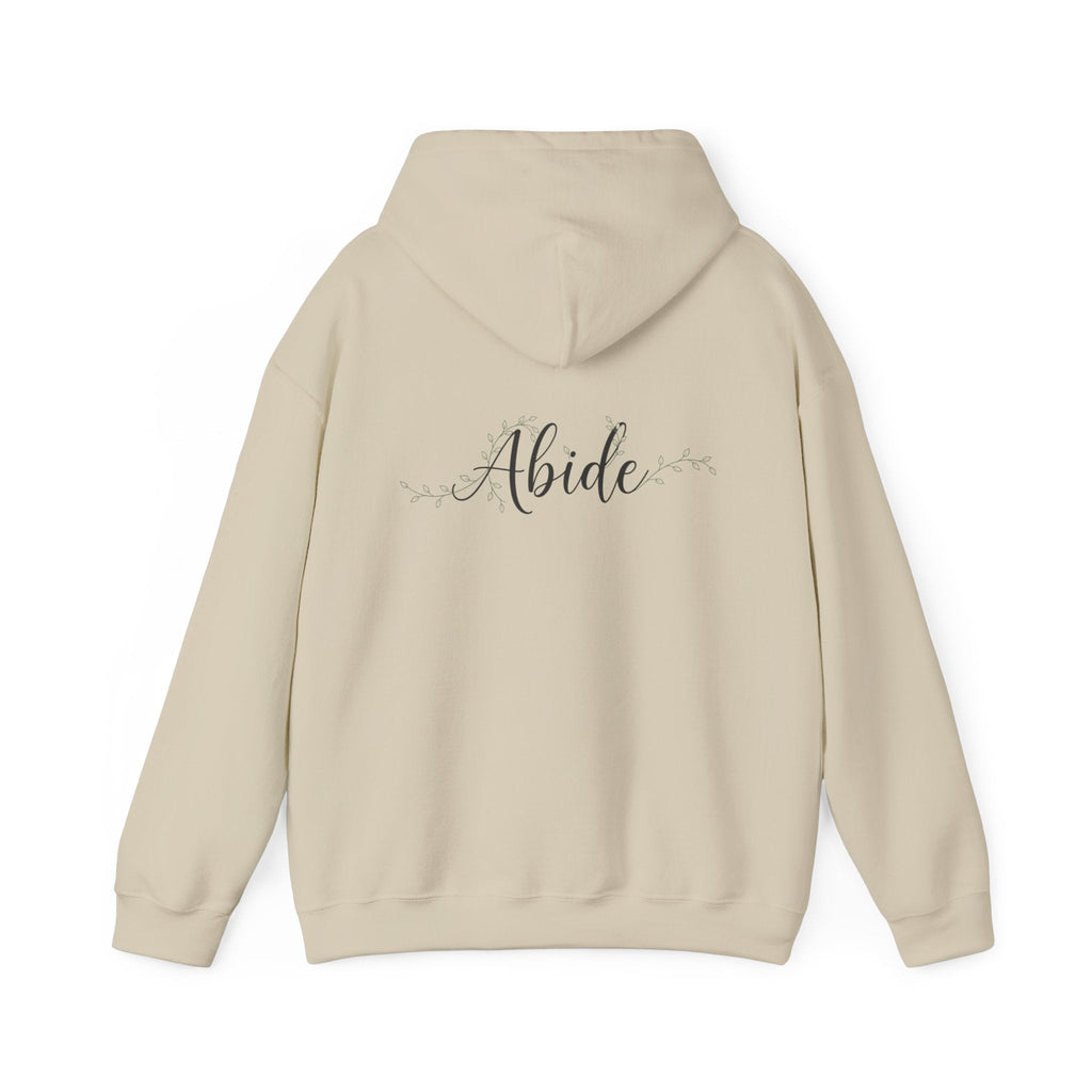 Abide Hoodie – Vine Wrapped John 15:5 Christian Hoodie for Cozy Devotion Printify