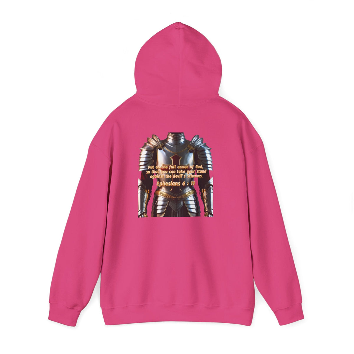 Religious Graphic Armor Of God Design - Unisex Heavy Blend™ Hooded Sweatshirt Printify
