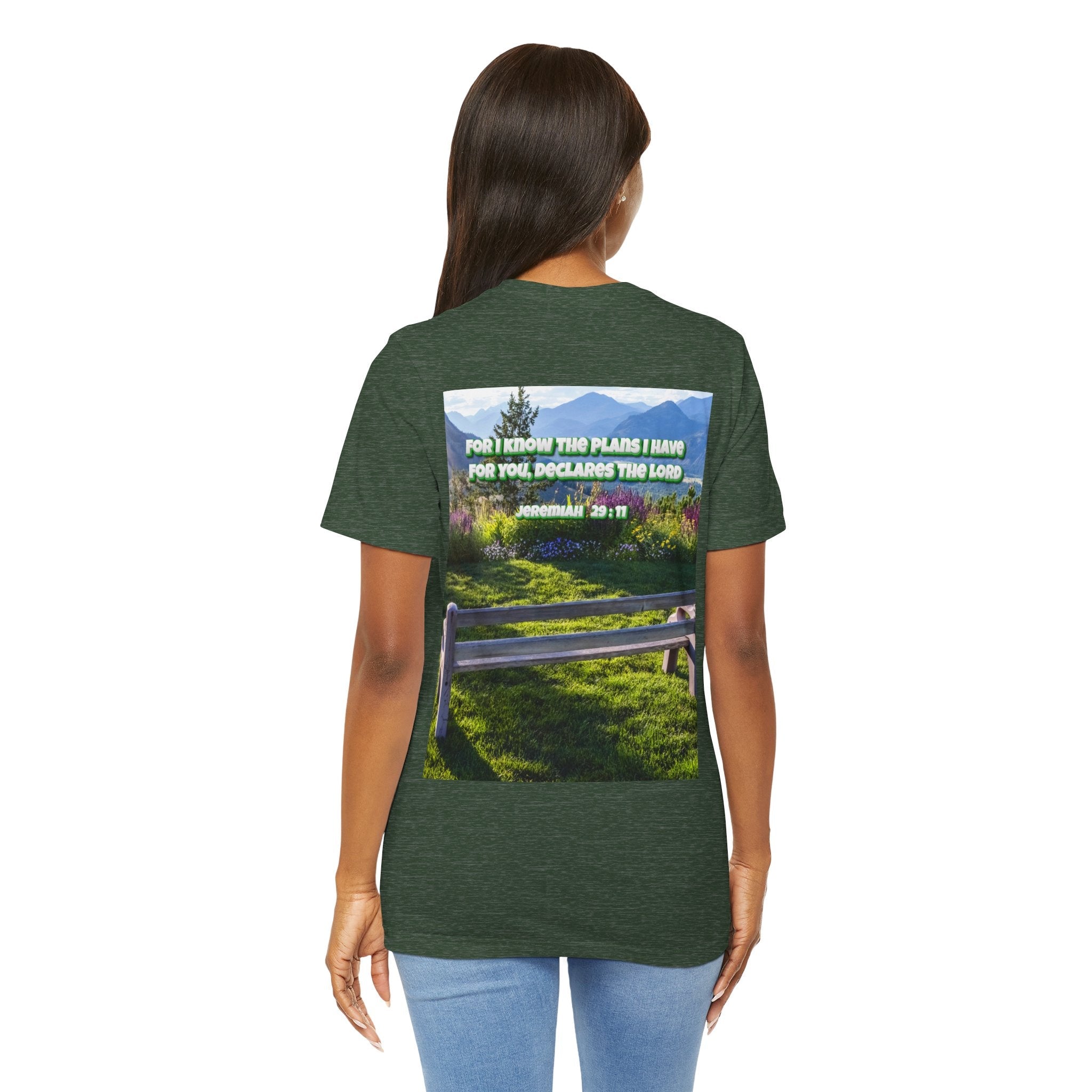 Bible Verse Unisex Tee - Jeremiah 29 : 11 Printify