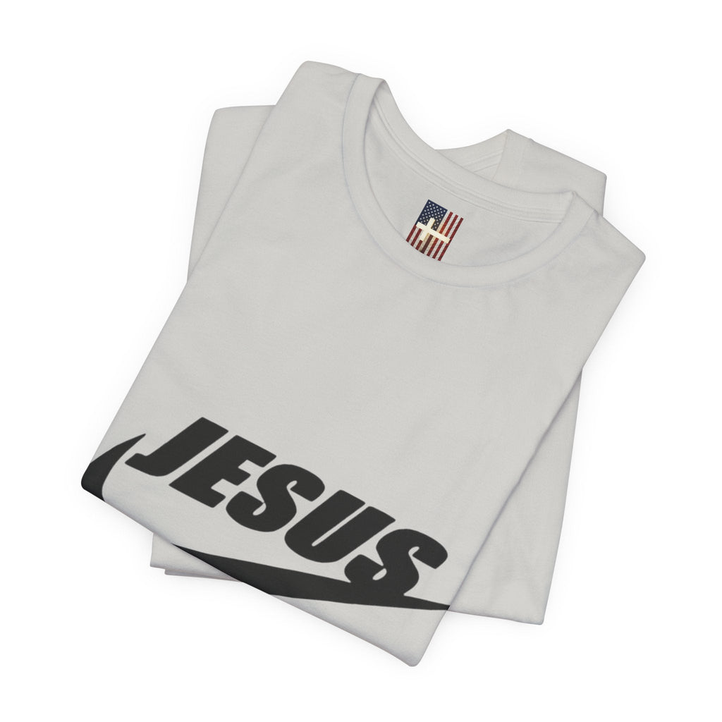 Jesus Did It T-shirt - Funny Christian Parody T-shirt - Faith & Victory Apparel Printify