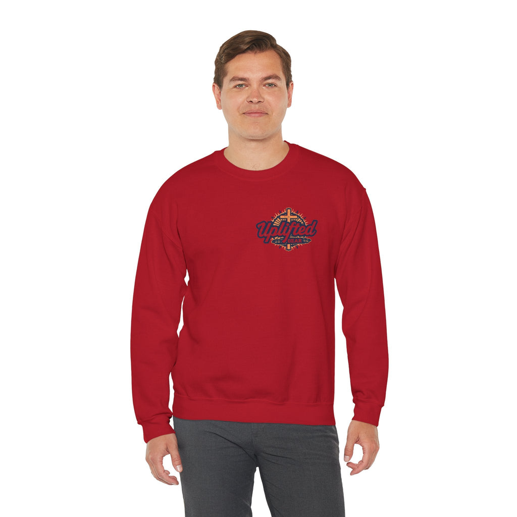 Unique Unicorn Sweatshirt – Rainbow Cross Psalm 139:14 Christian Sweatshirt for Wonderfully Made Printify