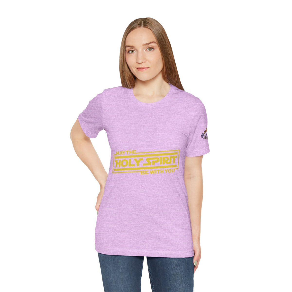 May the Holy Spirit Be With You T-shirt - Christian Star Wars Parody T-shirt Printify