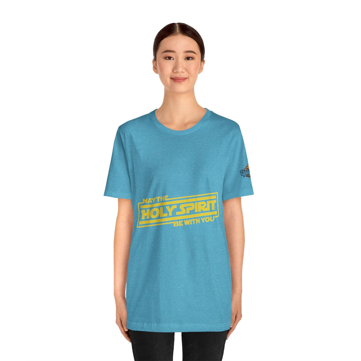 May the Holy Spirit Be With You T-shirt - Christian Star Wars Parody T-shirt Printify