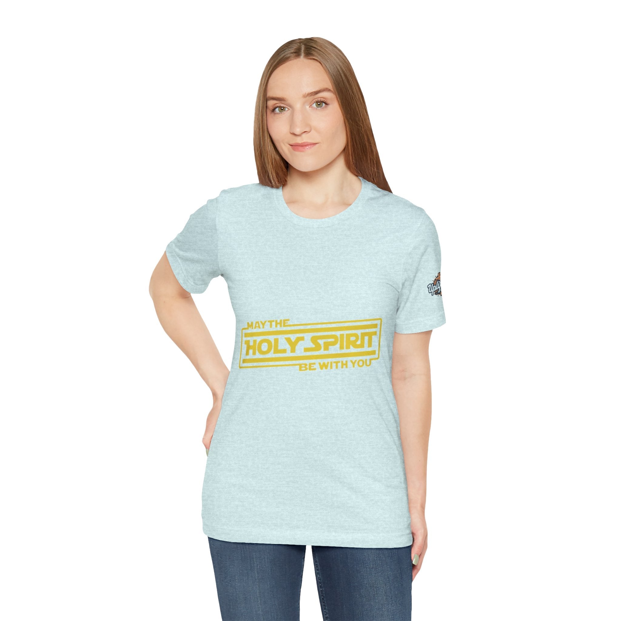 May the Holy Spirit Be With You T-shirt - Christian Star Wars Parody T-shirt Printify