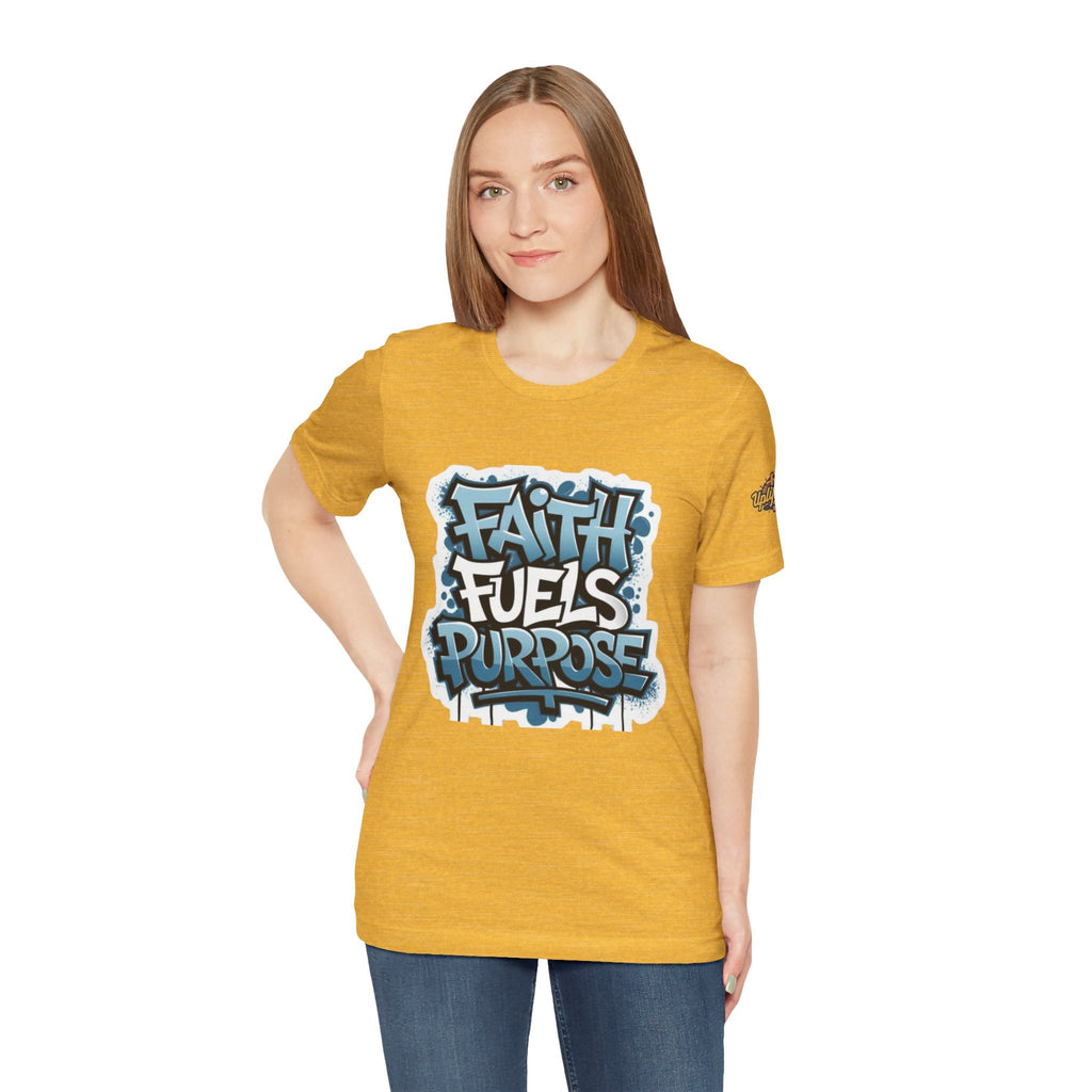 Faith Fuels Purpose T-shirt – Inspirational Christian T-shirt for Divine Drive & Unstoppable Belief Printify